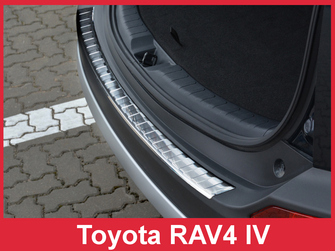 Avisa bakfangerbeskytter til Toyota RAV4 IV / Silver Edition – børstet stål
