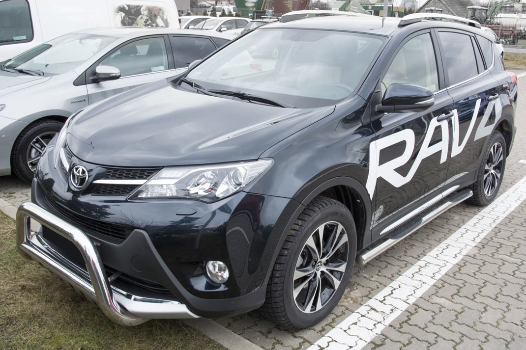 Bakfangerbeskytter Toyota RAV4 IV / Silver Edition (2013-2015) – rustfritt stål - detaljer