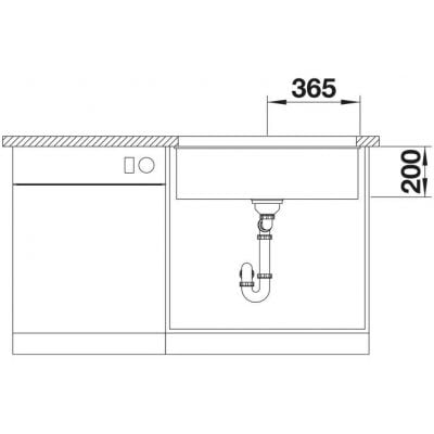 Måltegning Blanco Etagon 700-U – mål 730x460 mm