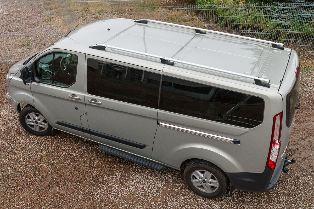 Takrails Ford Transit Custom I Ventshield (2012-2023) - sett bakfra