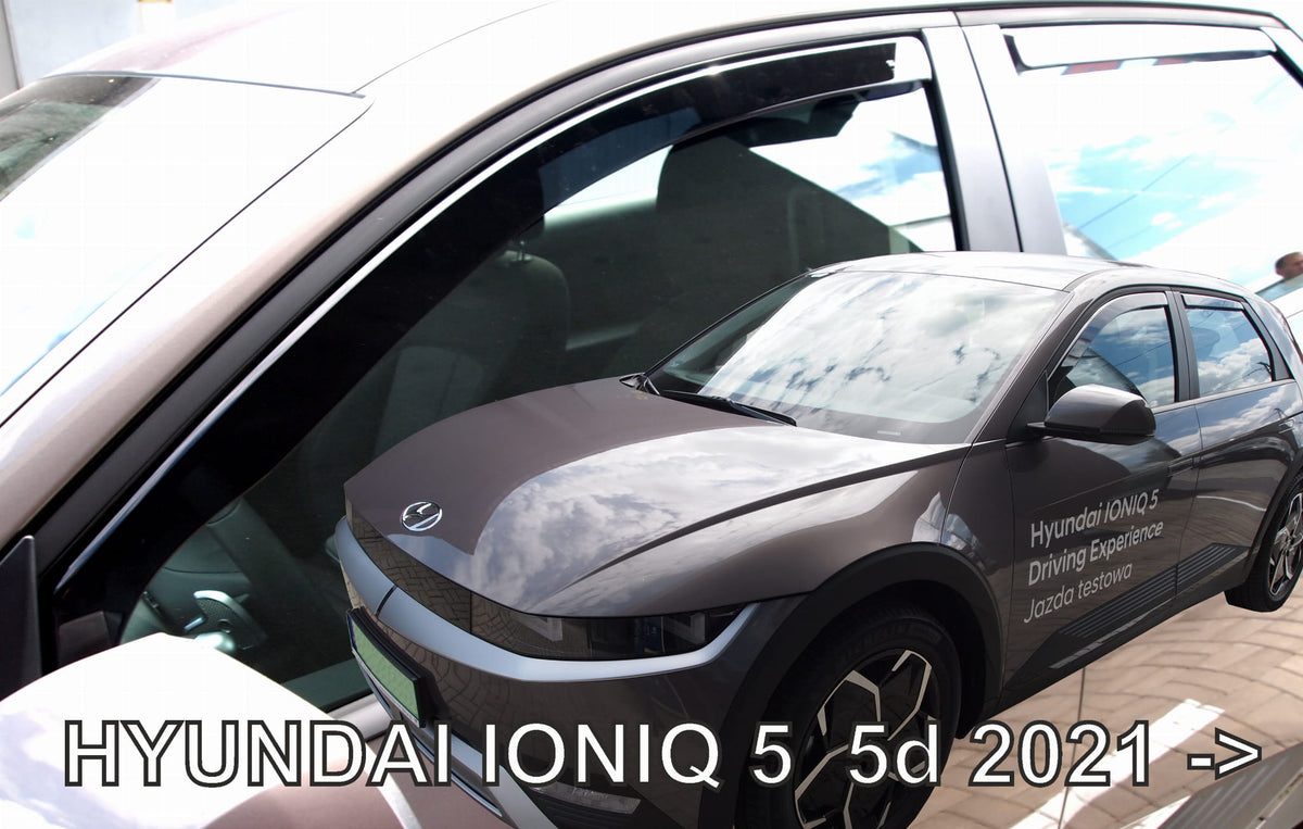 Vindavviser Heko PMMA montert på Hyundai Ioniq 5 sett forfra