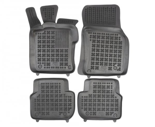 Rezaw-Plast TPE-gummimatter til Jaguar XF II (X260) 2015–2024 – sett med 4, svart, 30 mm kanter