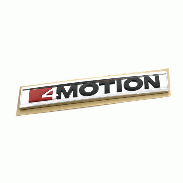 Emblem Vw T6 4Motion Black / Chrome / Aluminum / Tornado Red - sett forfra