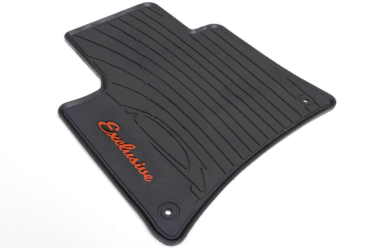 Gulvmatter Porsche Cayenne II (92A) (2010-2017) – Luktfrie gummi - detaljer