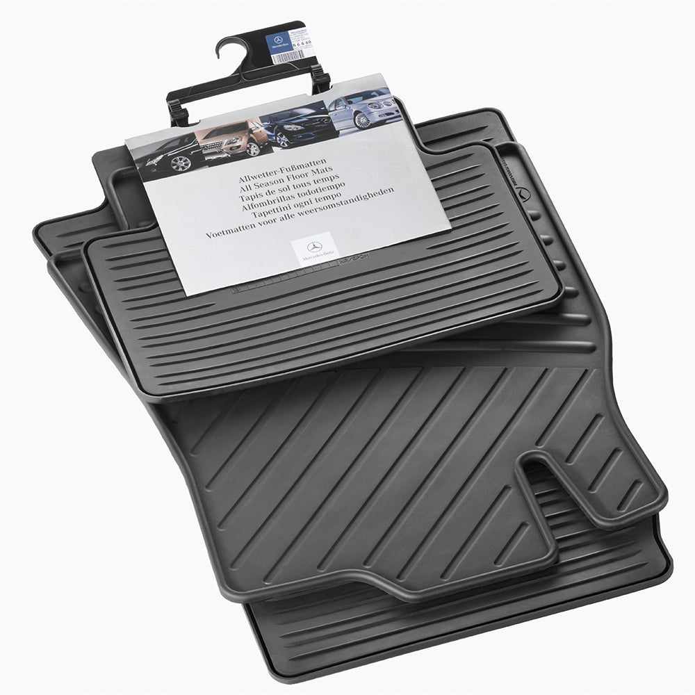 Gulvmatter Mercedes A (W169 / C169) – TPE Gummi | Mercedes OEM - sett bakfra