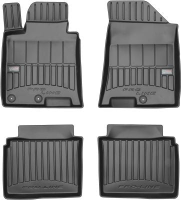Frogum 3D Premium gulvmatter i TPE til Hyundai i40 (2014–) – svart sett med 4 matter og høy sidekant