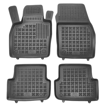Rezaw-Plast TPE-gummimatter til Skoda FABIA IV (2021-) – sett med 4, svart, 30 mm kanter