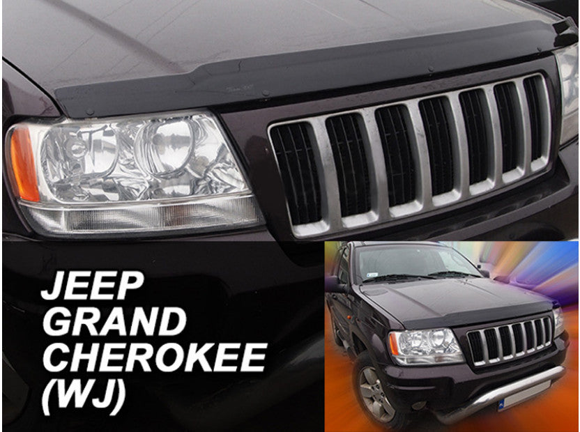 Heko panserbeskytter i akryl til Jeep GRANDE CHEROKEE WJ med svart blank finish og enkel montering