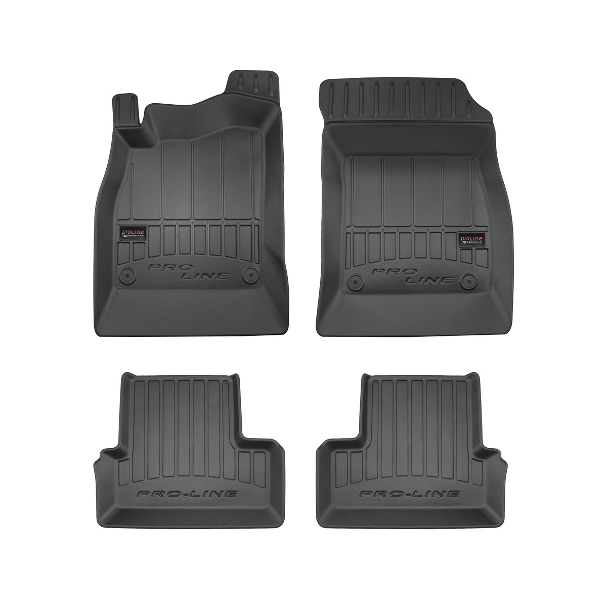 Frogum 3D Premium gulvmatter til Chevrolet Cruze I (2008-2016) – svart TPE med høy sidekant