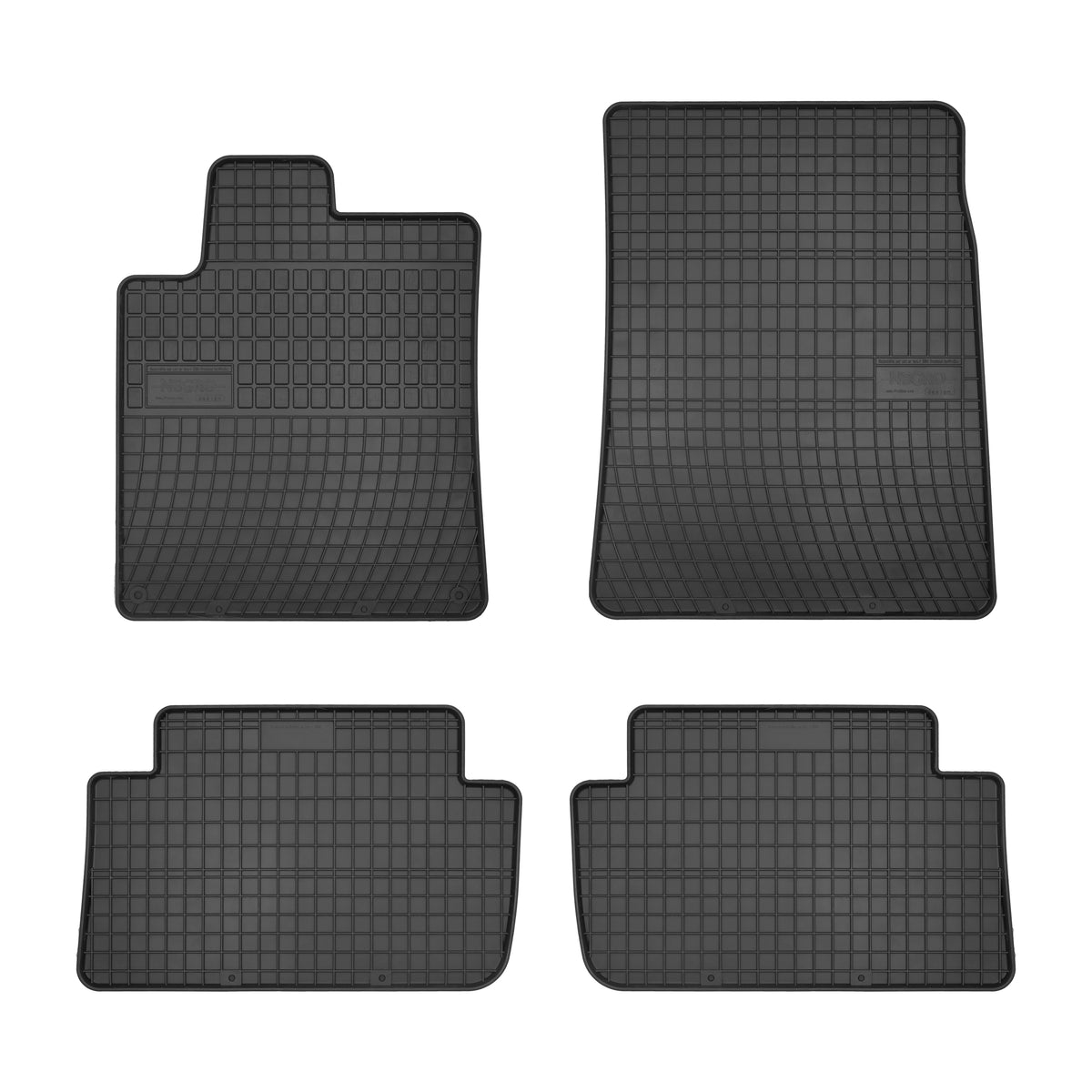 Frogum gummimatter til Citroen C5 I FL (2004-2008) – svart, 4-delers sett med 1 cm sidekant
