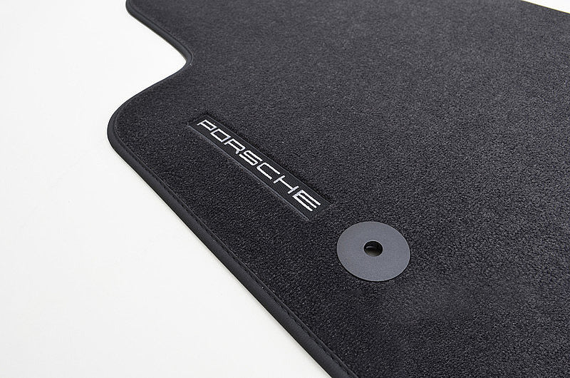 Porsche OEM stoffmatter til Porsche Taycan – stoff med nubuck kant