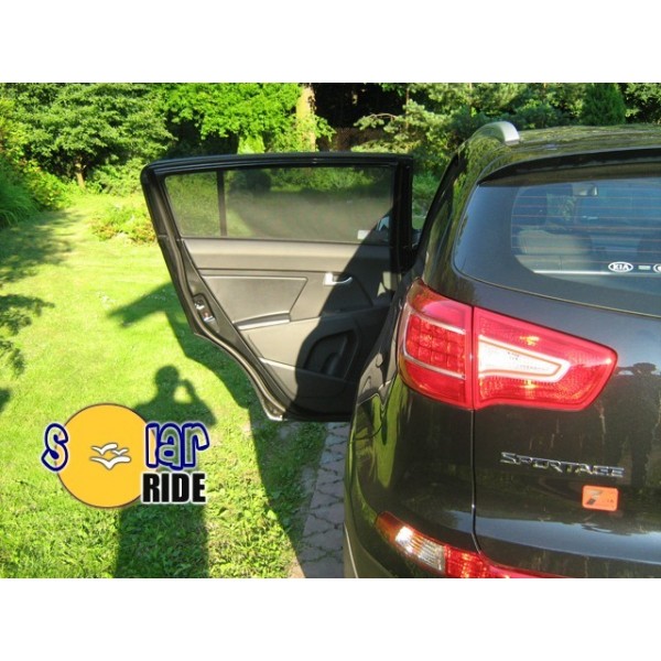 Solskjerm Kia Sportage III (2010-2015) (3 stk) - sett forfra
