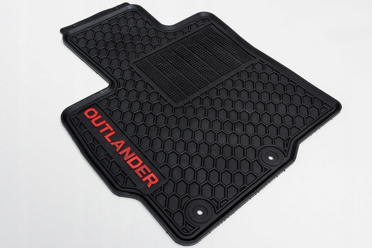 Gulvmatter Mitsubishi Outlander III PHEV (2014-2022) – Luktfrie gummi - nærbilde