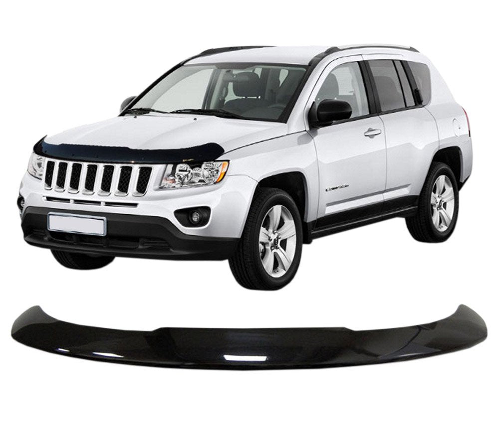 Scoutt panserbeskytter i akryl til Jeep Compass I (2011-2016) med steinsprutbeskyttelse og enkel montering