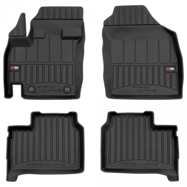Frogum 3D Premium gulvmatter til Suzuki Ignis III (2016–) – svart TPE med 60 mm sidekant