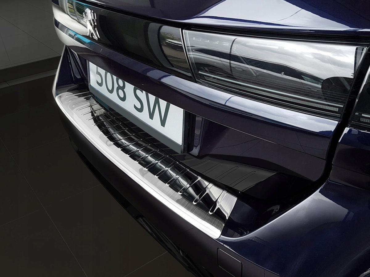 Avisa bakfangerbeskytter til Peugeot 508 II SW Stasjonsvogn – sølv børstet