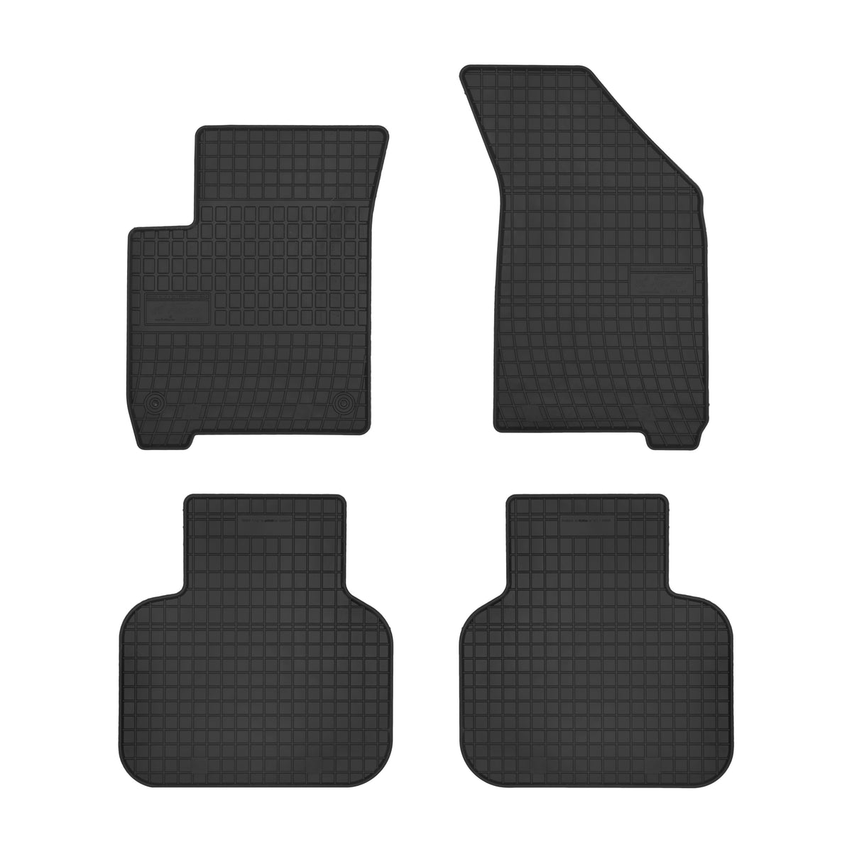 Frogum gummimatter til Dodge Journey (2008-) – svart/anthracite, sett med 4, sidekant 1 cm, vanntett