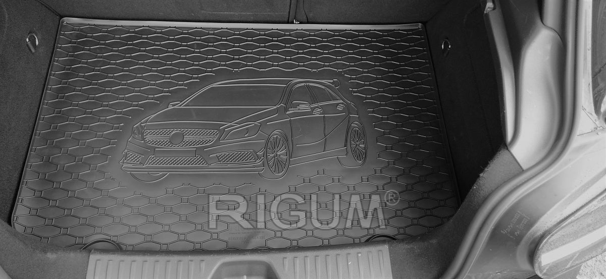 Rigum bagasjeromsmatte til Mercedes A-Klasse (W176) – med sidekant