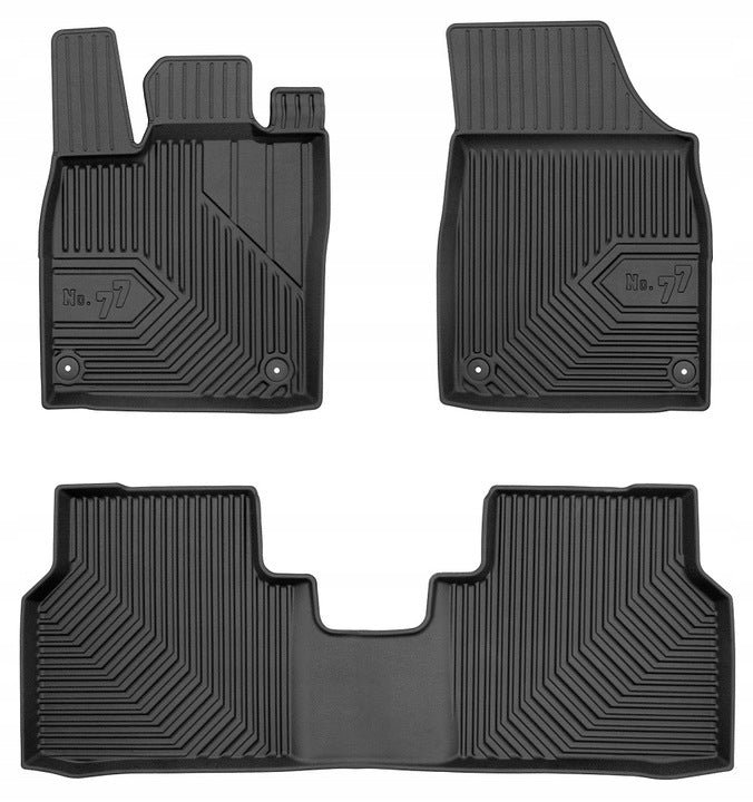 Frogum 3D Premium gulvmatter til VW ID.4 (2020–) – svart TPE med 40 mm sidekant, sett med 3 matter
