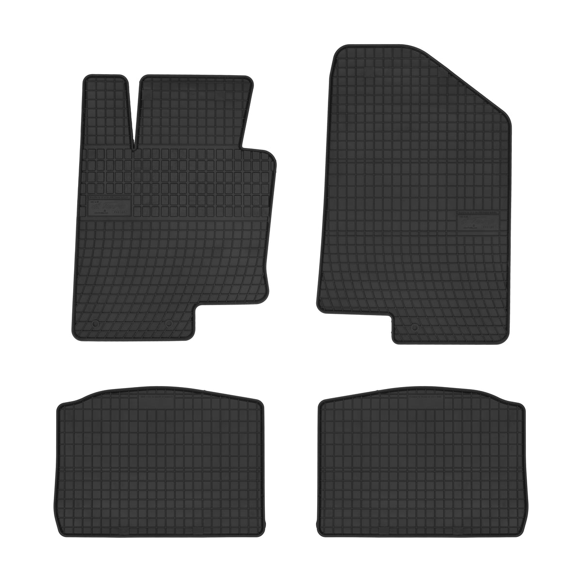 Frogum gummimatter til Kia Optima III 2012-2015 – svart/anthracite, sett med 4, sidekant 1 cm