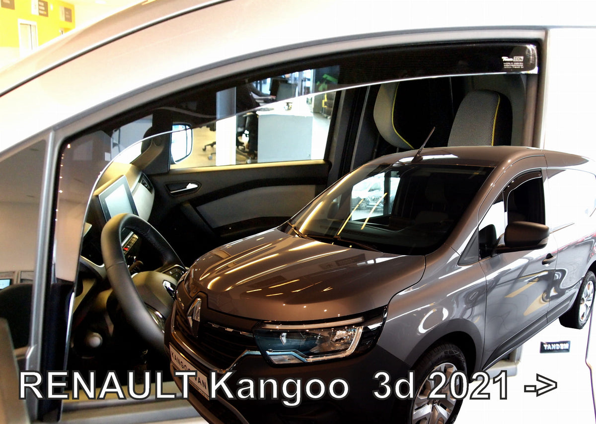 Heko vindavviser til Renault Kangoo III / Kangoo E-Tech Electric – PMMA Plexiglass sotet svart