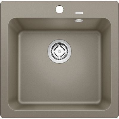 Blanco Naya 5 kjøkkenvask i granitt Tartufo brun 515x510 mm sett ovenfra