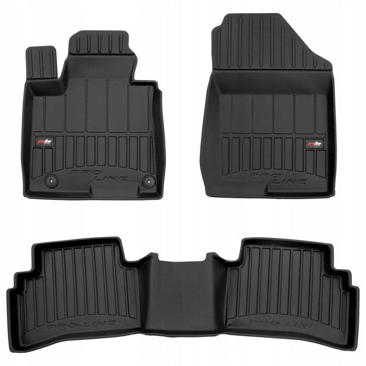 Frogum 3D Premium gulvmatter til Kia Sportage V (2021-) – TPE, svart, sett med 3 stk., 60 mm sidekant