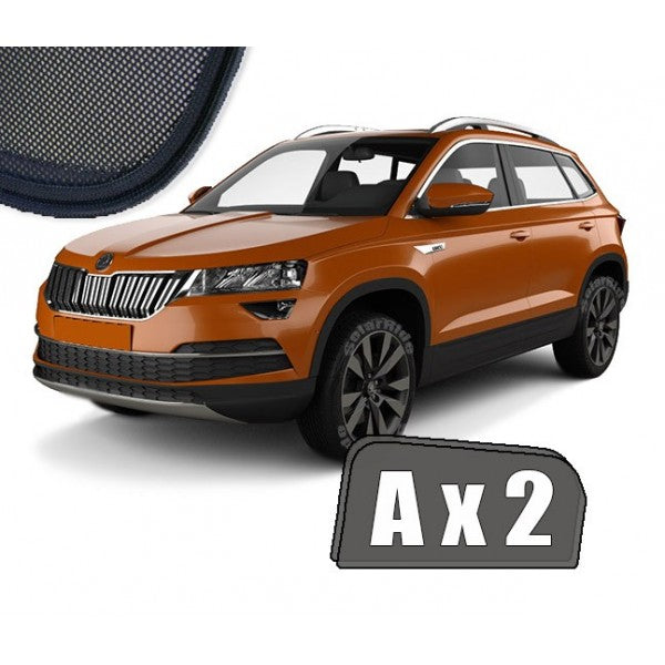 Sr solskjerm i akryl til Skoda Karoq med enkel montering og vindavviserfunksjon