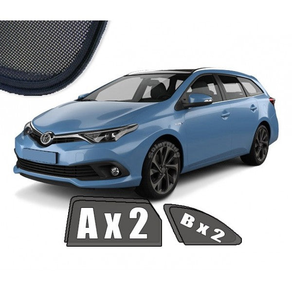 Sr solskjerm i akryl til Toyota Auris (STV) II, vindavviser med enkel montering og regnbeskyttelse