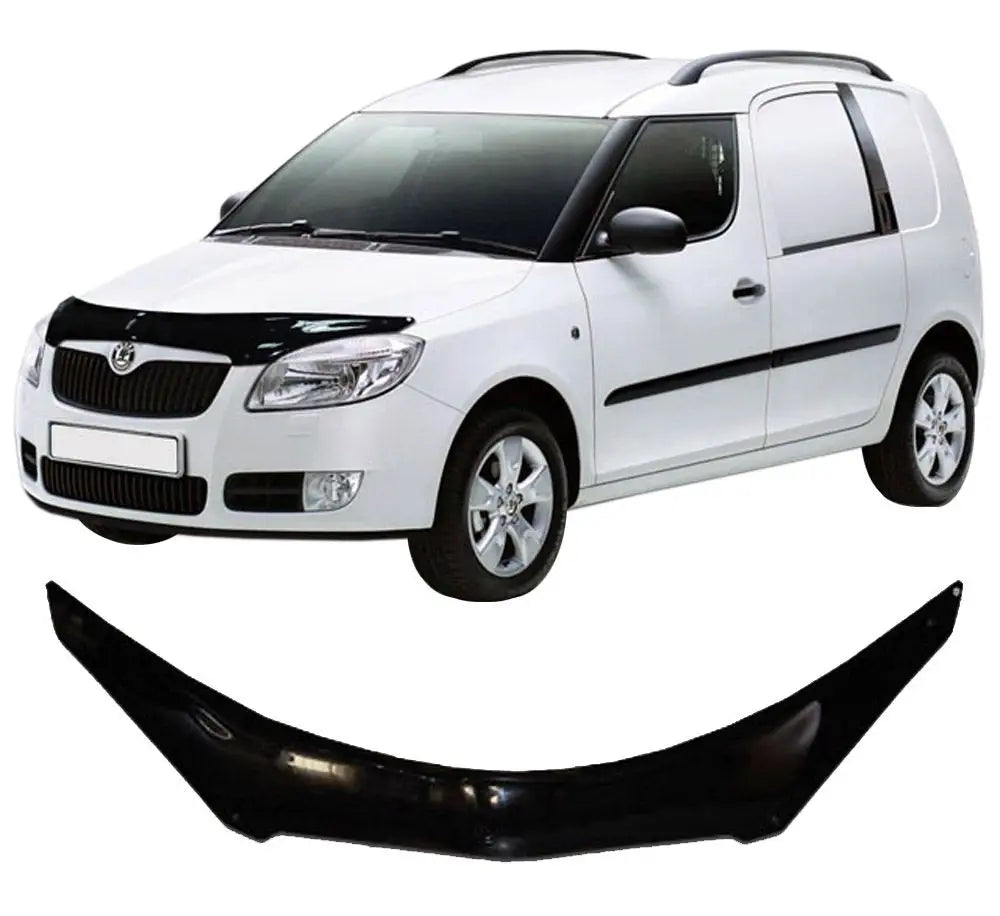 Scoutt panserbeskytter i akryl til Skoda ROOMSTER / Škoda Praktik I med sort gloss finish og enkel montering