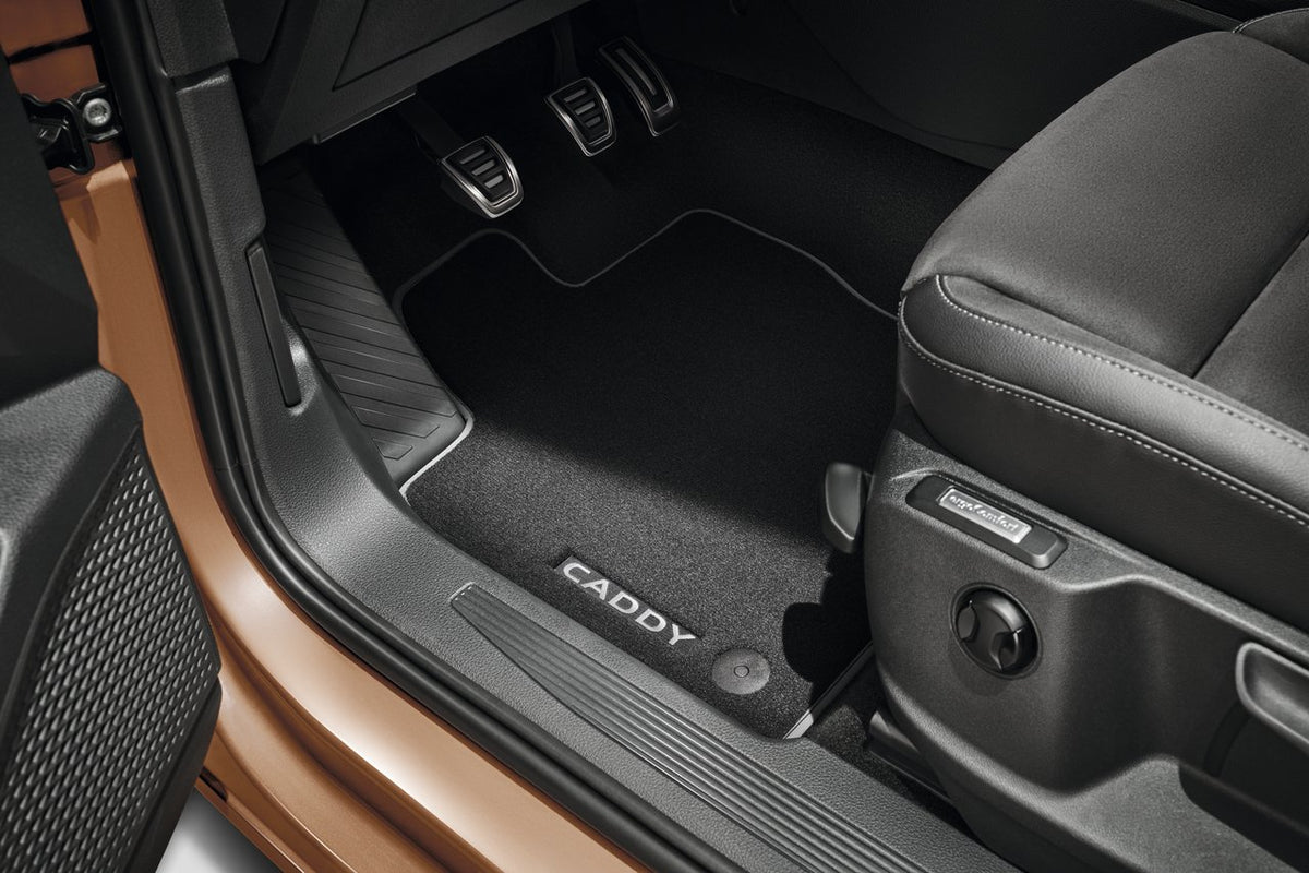VAG OEM stoffmatter til Vw Caddy V – antiskli funksjon