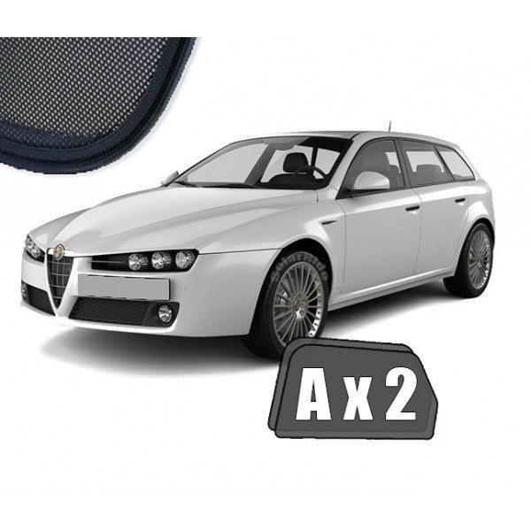 Sr solskjerm i akryl for Alfa Romeo 159 STV (2004-2012) med enkel montering og vindavviserfunksjon