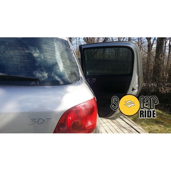 Solskjerm Peugeot 307 Hatchback (2001-2008) (4 stk) - sett forfra