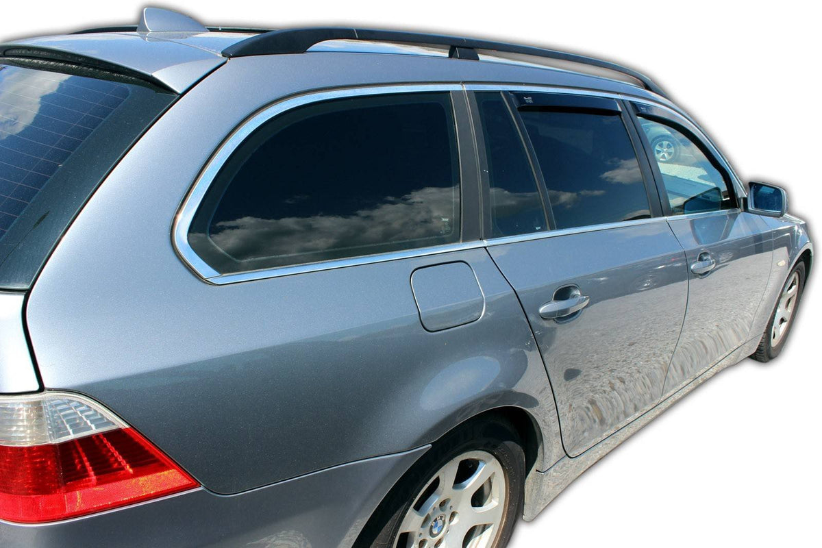 Vindavviser Bmw 5-serie (E61) Touring / sett 4 stk. (2004-2010) – PMMA Plexiglass - nærbilde
