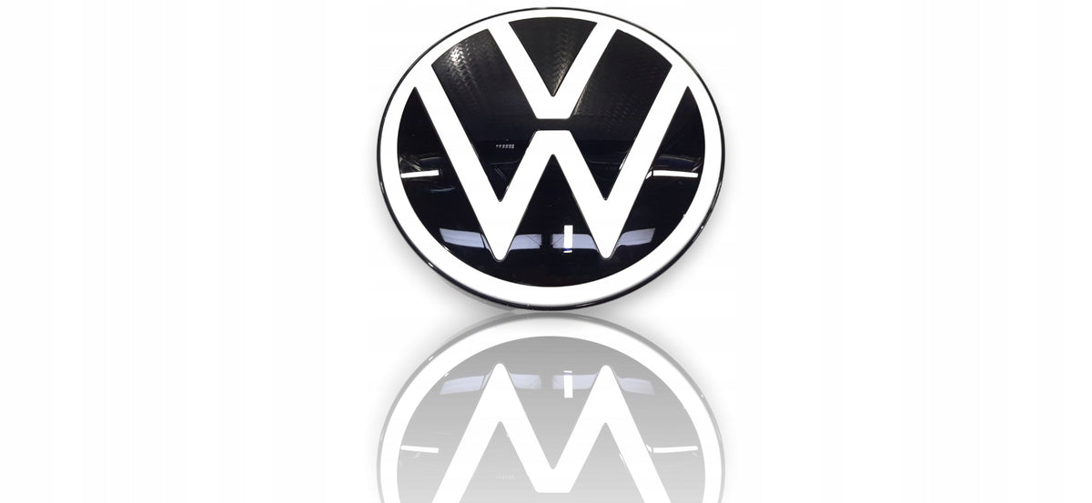 Emblem Vw front ID.Buzz > Pure White / Schwarz Edition - sett forfra