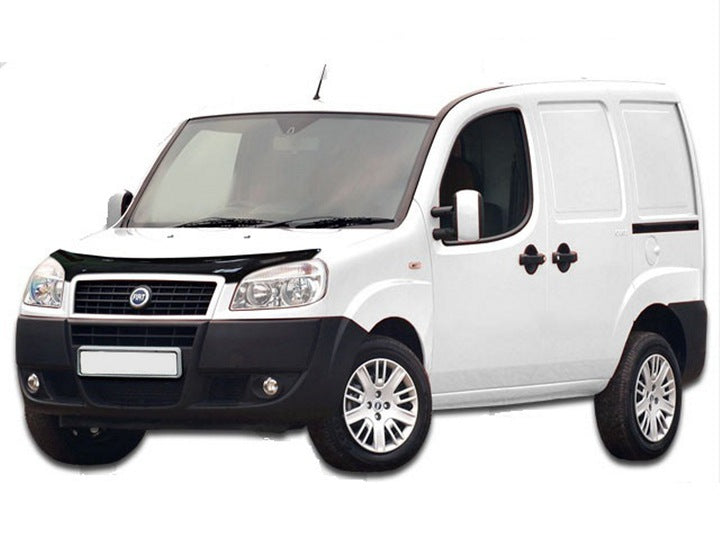 Scoutt panserbeskytter i akryl til Fiat DOBLO I 2004-2010 facelift, sort gloss, steinsprutbeskyttelse og enkel montering