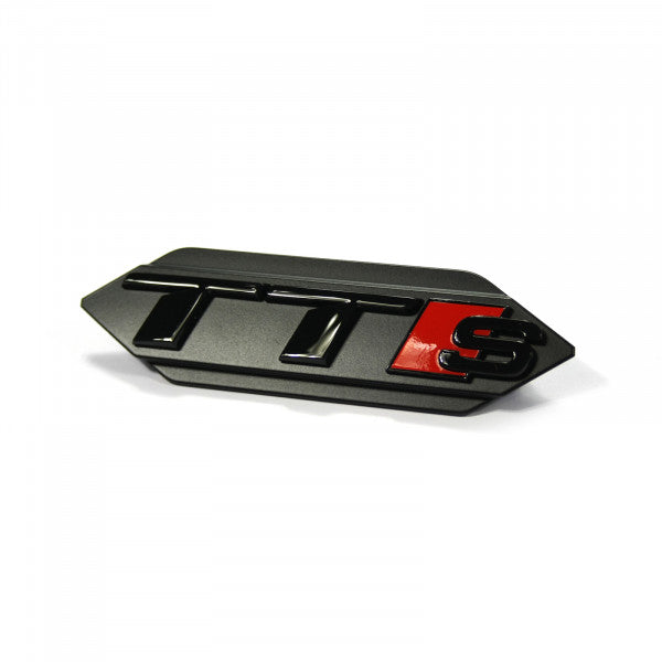Emblem/logo til Audi TTS (8S) Black Glossy i svart blank finish, montert på front grill