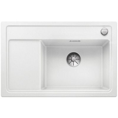 Kjøkkenvask i granitt Blanco Zenar XL 6 S Compact i hvit med avrenningsfelt, 780x510 mm