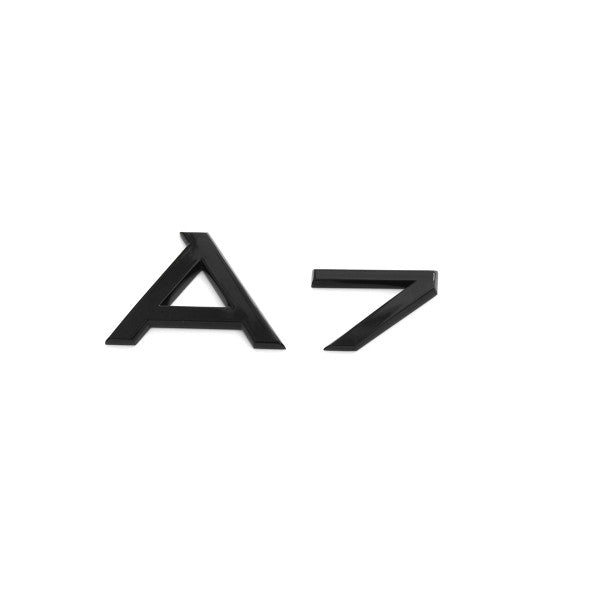 Originalt svart blankt emblem/logo til Audi A7 for bakluke i ABS-materiale