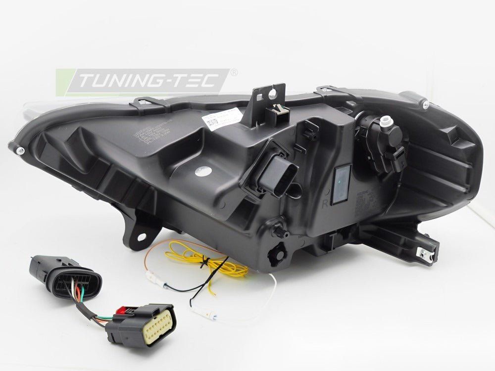 Frontlykter Ford Mustang 18-21 med festedetaljer.