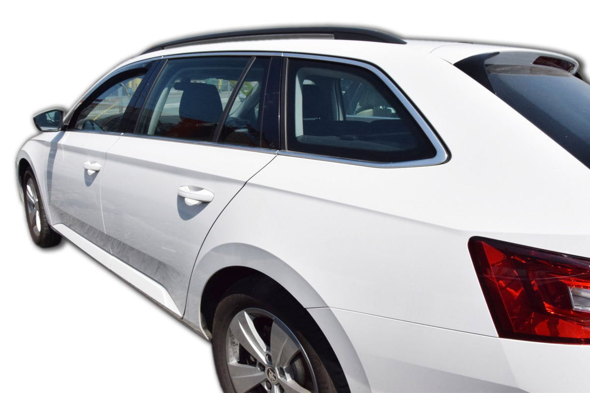 Vindavviser Skoda Super III / sett 2 stk. (2015-2023) – PMMA Plexi - nærbilde
