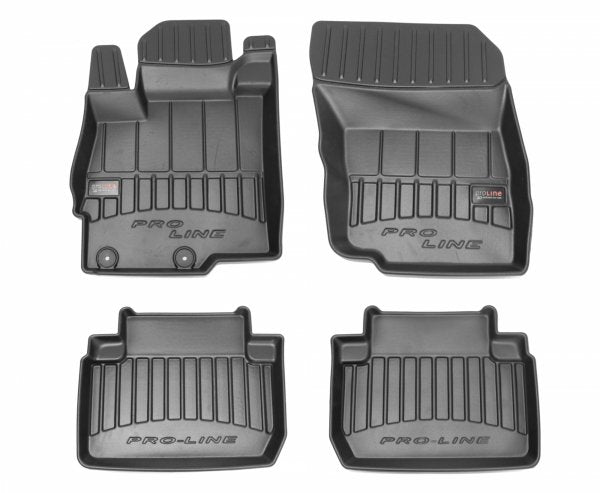 Frogum 3D Premium gulvmatter til Mitsubishi Eclipse Cross 2018– – svart TPE med 60mm sidekant, sett med 4 stk.