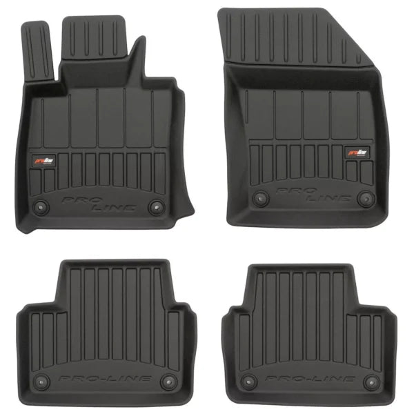 Frogum 3D Premium gulvmatter i TPE til Volvo S60 III / V60 III / V60 II Cross Country – svart sett med 4 matter