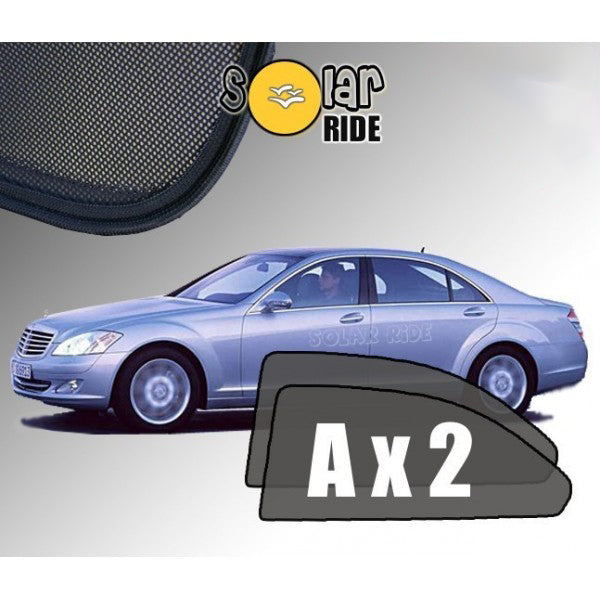 Sr solskjerm i akryl til Mercedes S-Klasse (W221) Sedan LONG med enkel montering og vindavviser