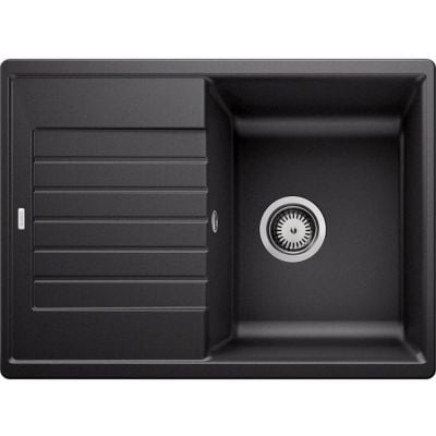 Blanco Zia 45 S Compact kjøkkenvask i granitt, antrasitt Silgranit PuraDur, 680x500 mm med avrenningsfelt