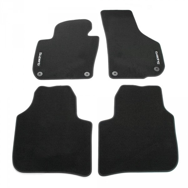 VAG OEM stoffmatter til Skoda Superb II – stoffmateriale
