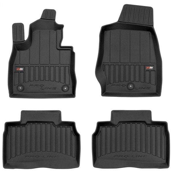 Frogum 3D Premium TPE-gulvmatter til Ford Explorer VI (2019–) – svart sett med 4 stk. og 60 mm høy kant