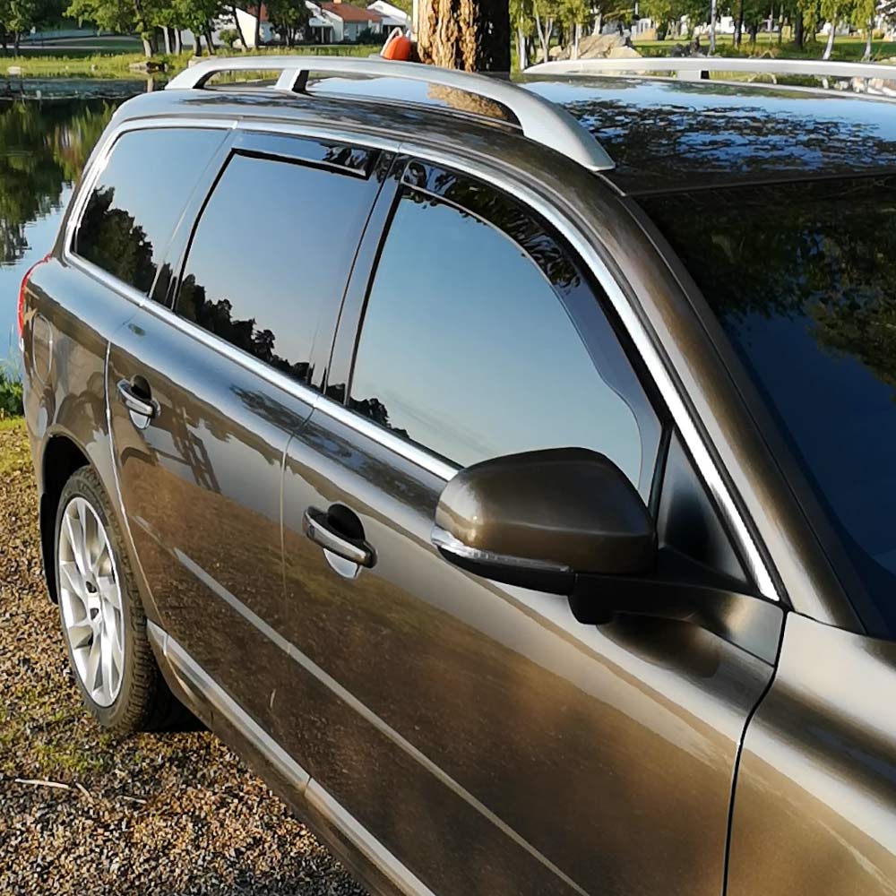 Heko vindavviser til Volvo V70 III / XC70 II – sort/transparent