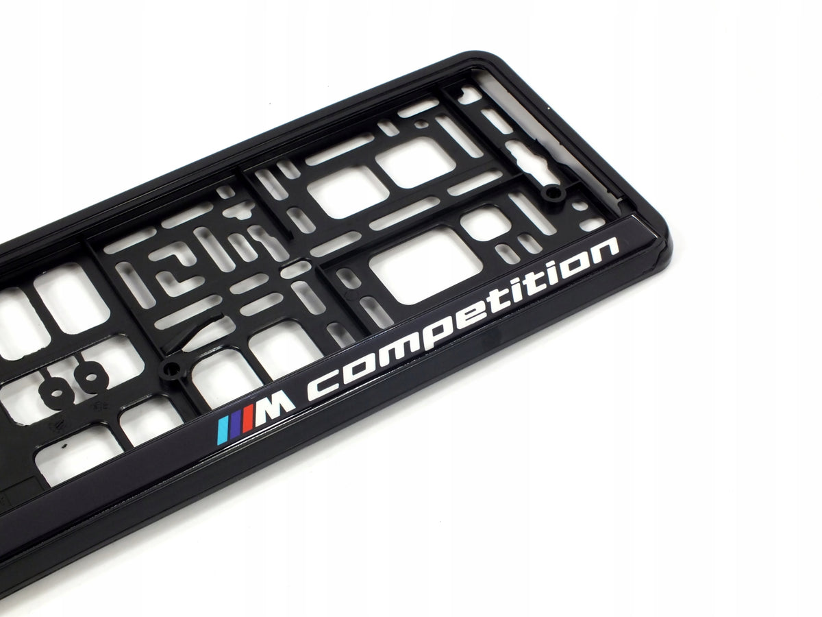 Emblem/logo til Bmw 3D ///M Competition i titanium black ABS, egnet for montering foran og bak bilen
