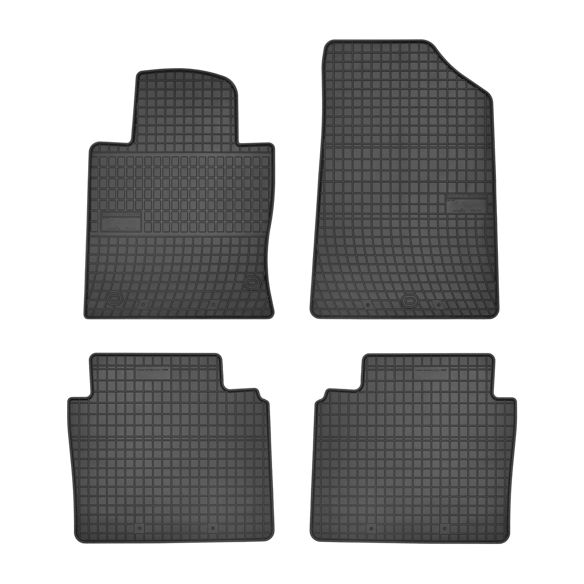 Frogum gummimatter til Kia Optima IV / Optima PHEV Hybrid (2015-2020) – svart, vanntett, 1 cm sidekant, sett med 4